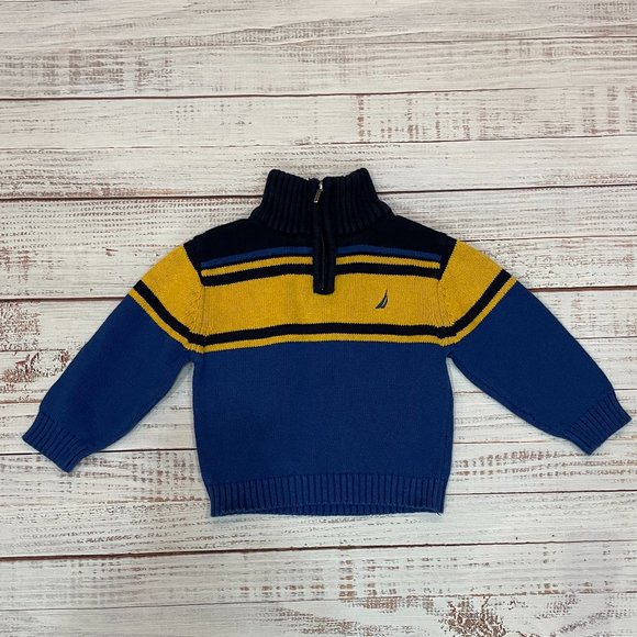 Boys Nautica Sweater, Button Up Shirt and Jeans 3-Piece Set - Picture 5 of 12